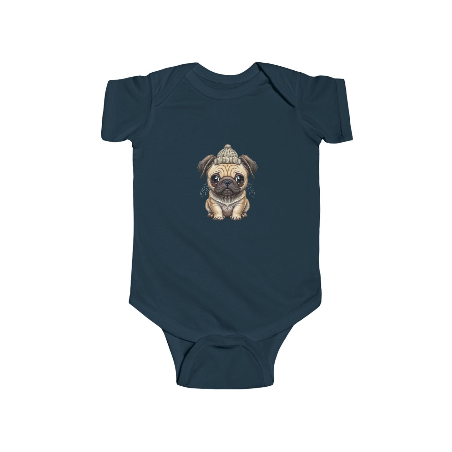 Cute Pug Infant Bodysuit, Baby Shower Gift, Newborn Outfit, Dog Lover Apparel, Funny Baby Clothes