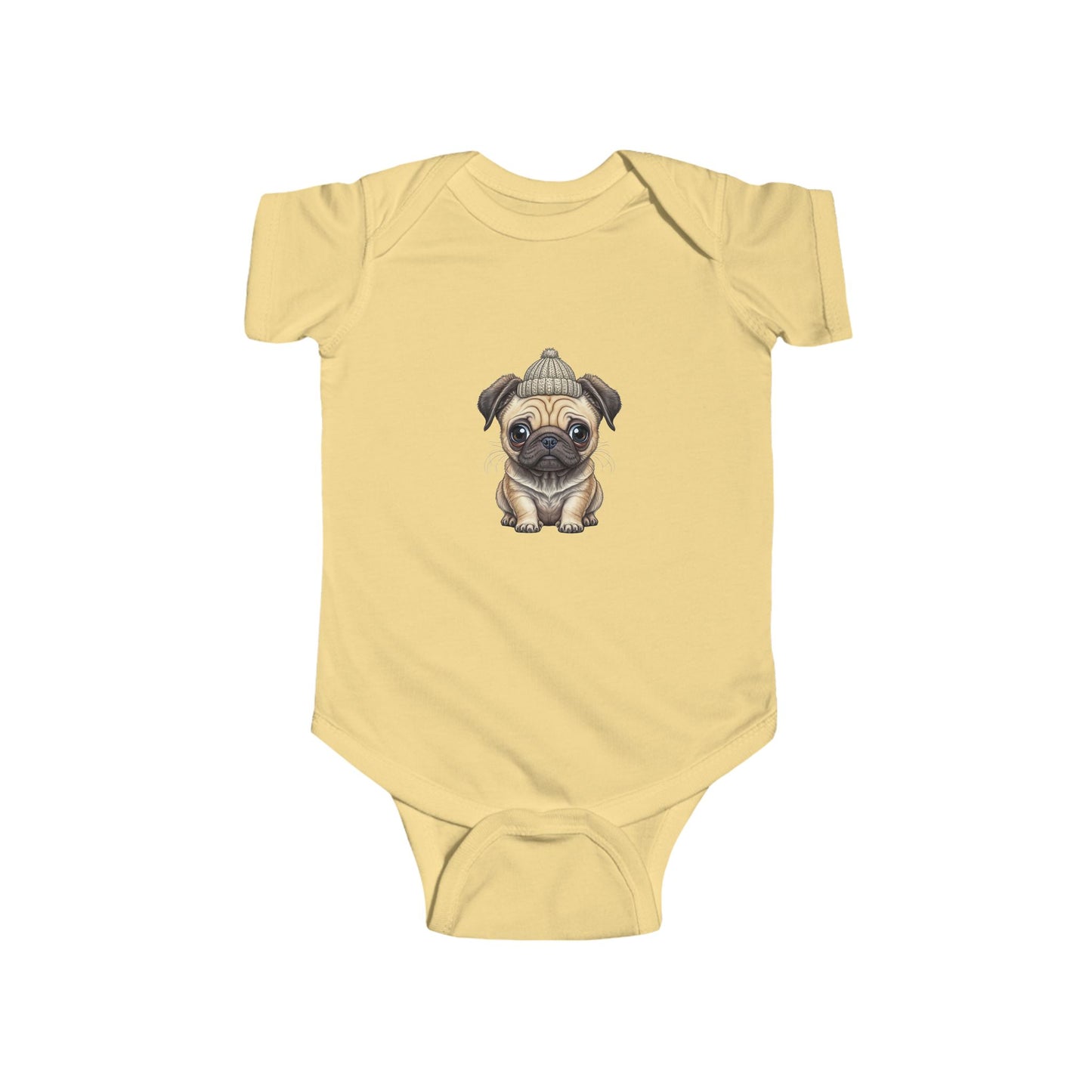 Cute Pug Infant Bodysuit, Baby Shower Gift, Newborn Outfit, Dog Lover Apparel, Funny Baby Clothes