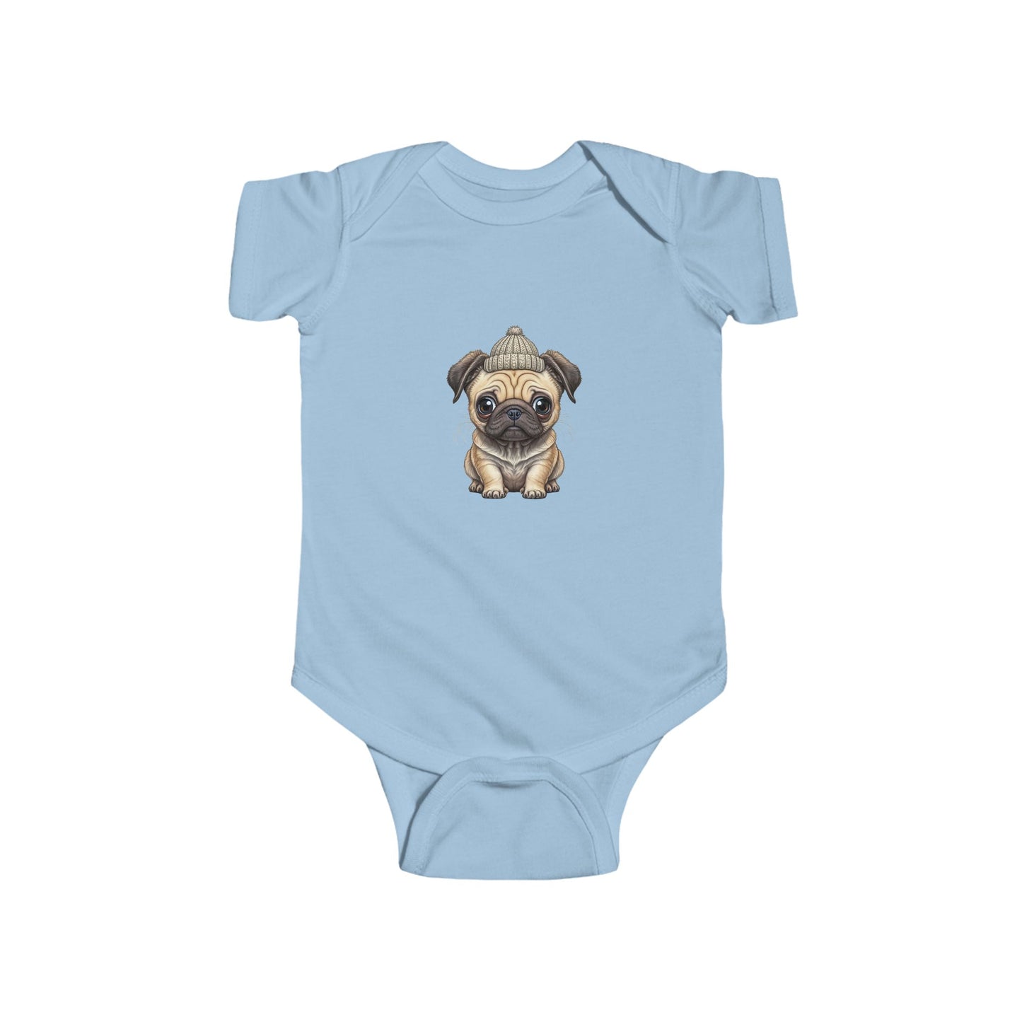 Cute Pug Infant Bodysuit, Baby Shower Gift, Newborn Outfit, Dog Lover Apparel, Funny Baby Clothes