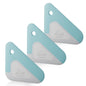 Food Scraper, 2-in-1 Pot and Pan Dish Scraper, Nylon and Silicone, Kitchen Scraper Tools for Cast Iron Skillets, Cookware, Dishes, Pans and Pots, Heat Resistant, Set of 3 - Blue