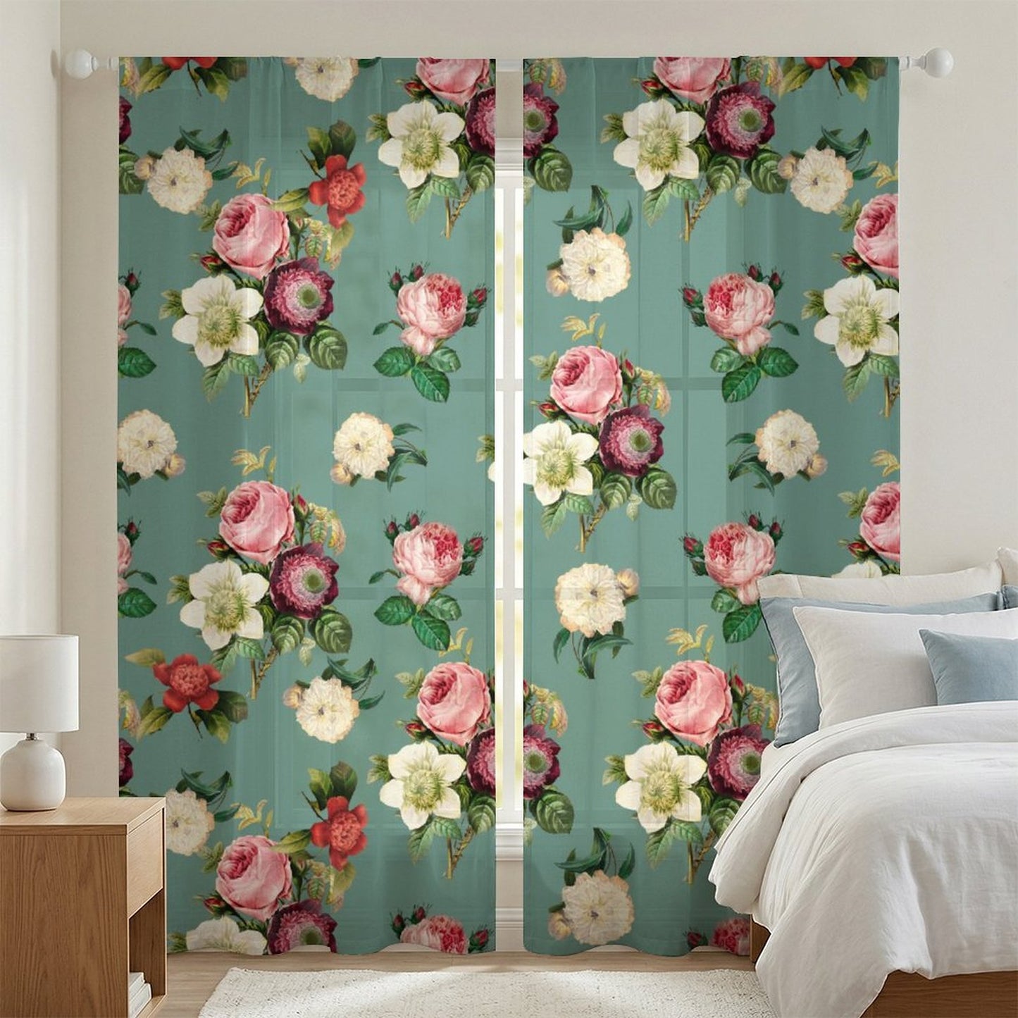 Sheer Curtain Flower