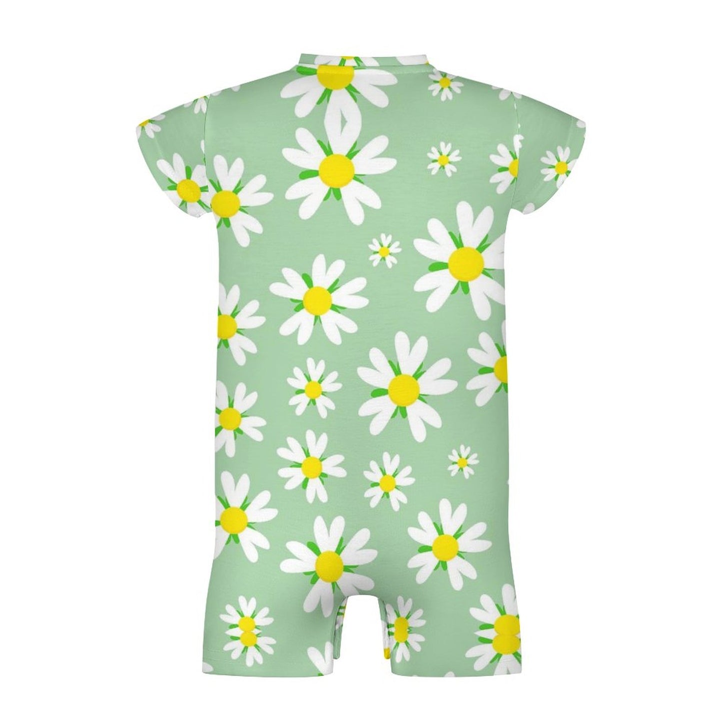 Faux Cotton Short Sleeve Baby Bodysuit Romper