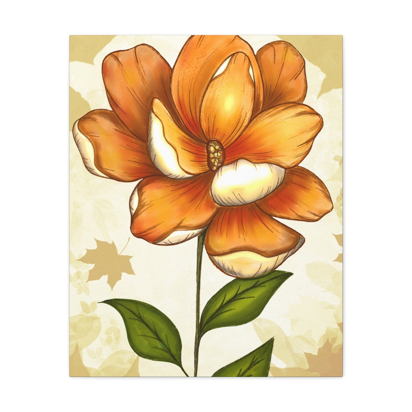 Copy of Matte Canvas, Stretched, 1.25" Tulips Pink and Purple Flowers