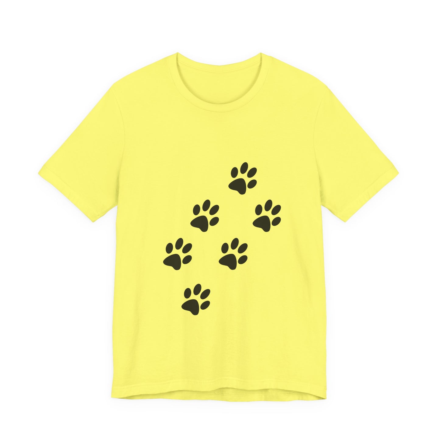 Paw Print Short Sleeve Tee | Unisex Animal Lover Shirt, Pet Owner Gift, Casual Wear, Gifts for Dog Lovers, Comfortable T-Shirt