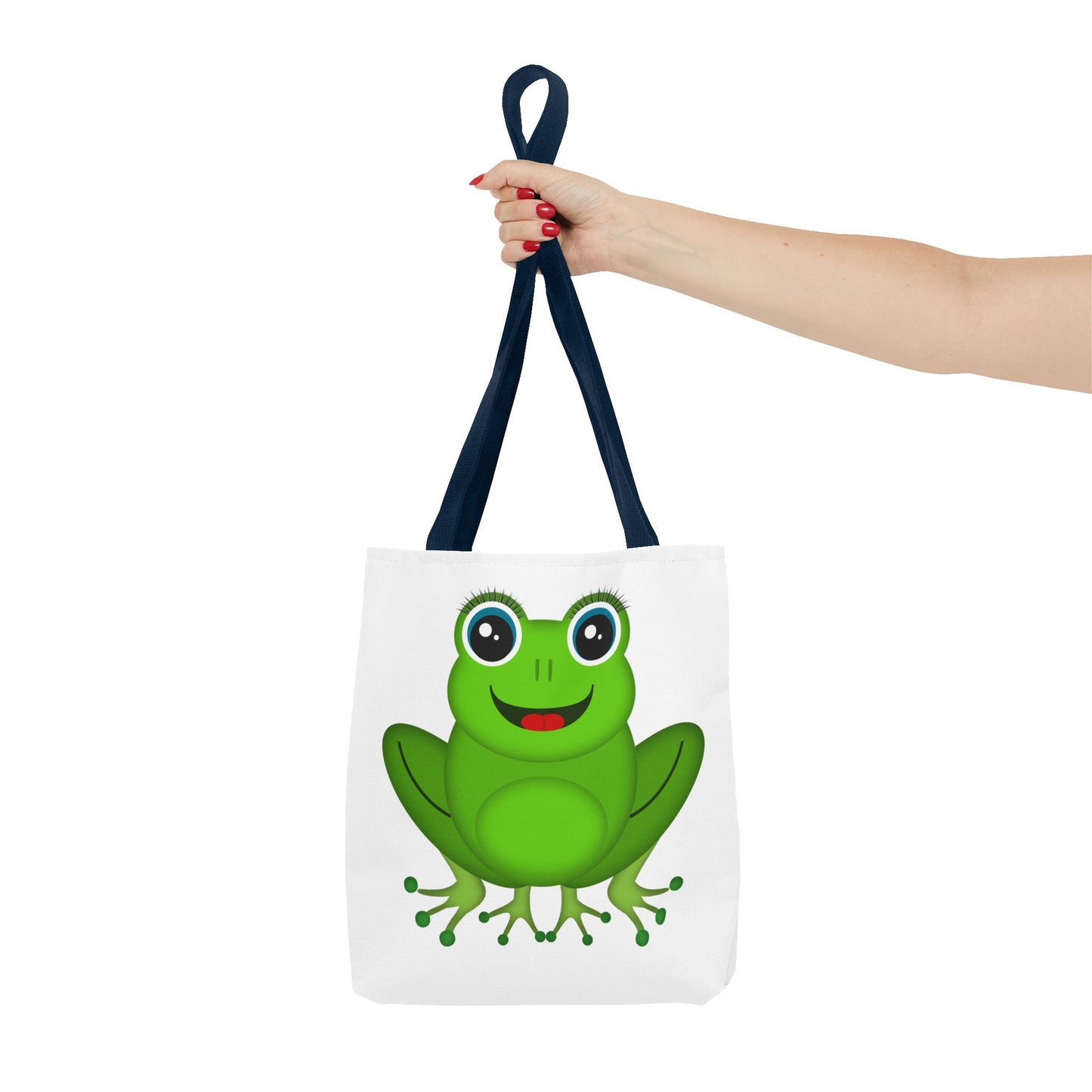 Cute Frog Tote Bag, Eco-Friendly Shopping Bag, Fun Gift for Kids, Frog Lovers, Bag for Nature Outings, Unique Frog Design