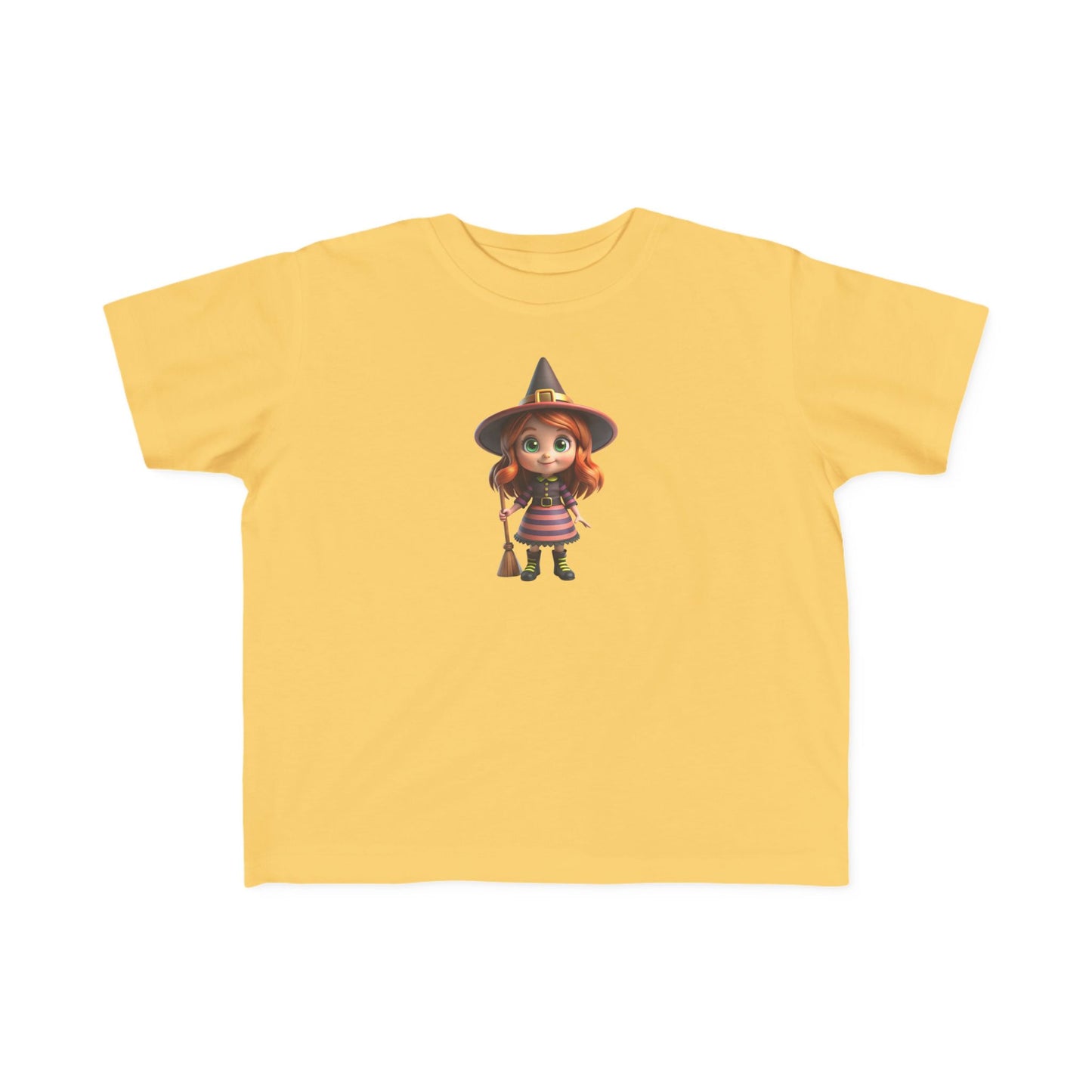 Toddler Halloween Witch Tee - Cute Witch Design, Kids Halloween Shirt, Toddler Costume Tee, Toddler's Fine Jersey Tee, Spooky Season [...]