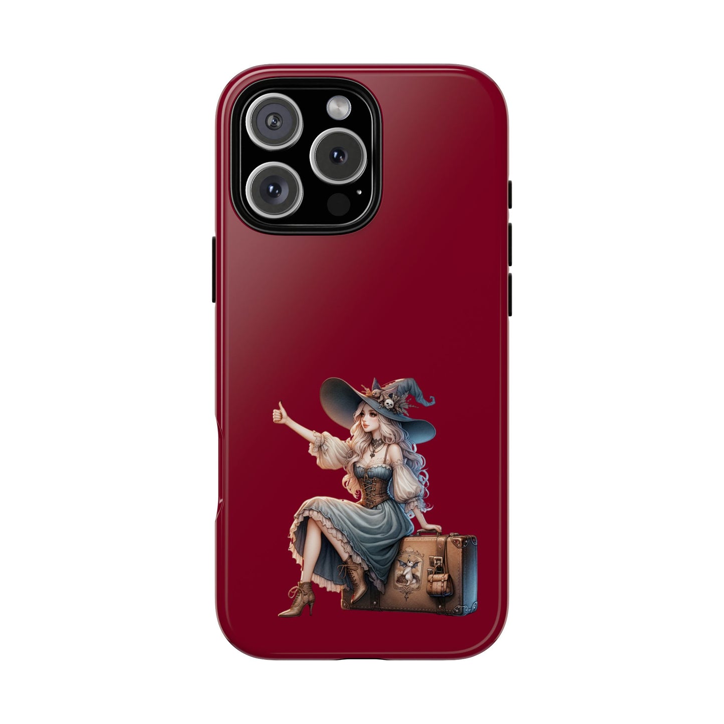 Witchy Phone Case - Magical, Durable - Halloween Gift, Cosplay Accessory, Cute Witch Design