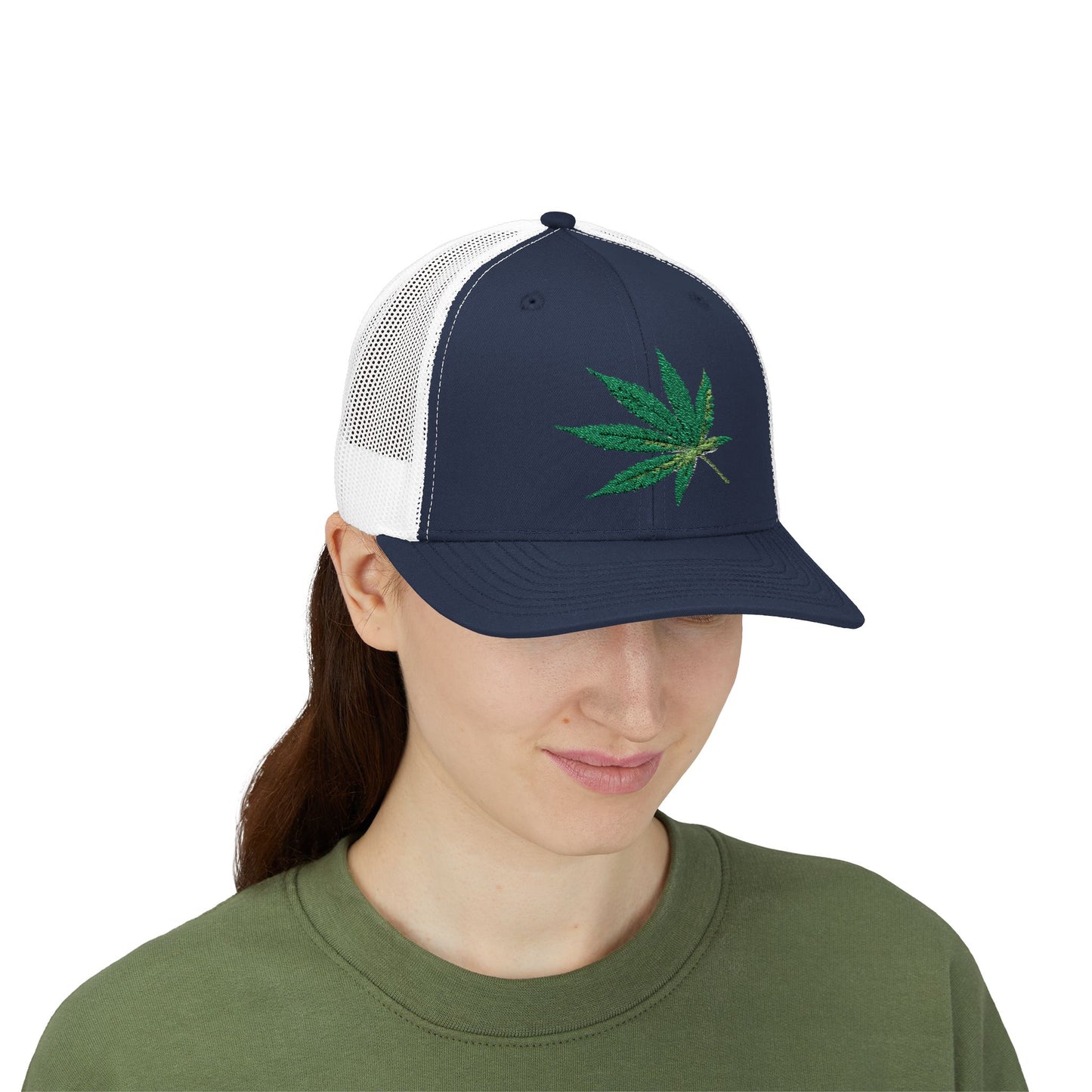 Cannabis Leaf Snapback Trucker Cap | Stylish Hat for Weed Enthusiasts | Perfect for Festivals, Parties, Gifts, and Outdoor Adventures