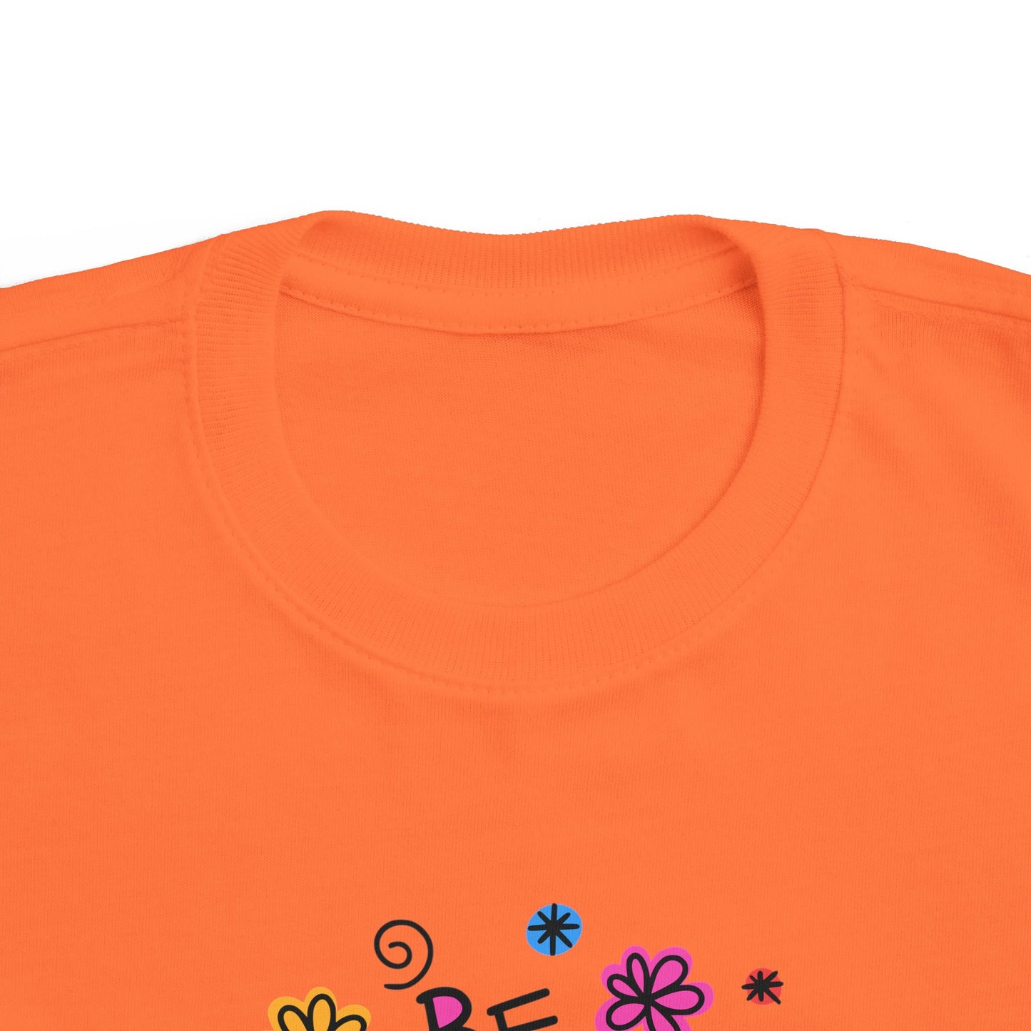 Whimsical Toddler Tee - 'Be Kind' Design, Cute Kids' Shirt, Floral Graphic Tee, Toddler Gift, Inspirational Apparel