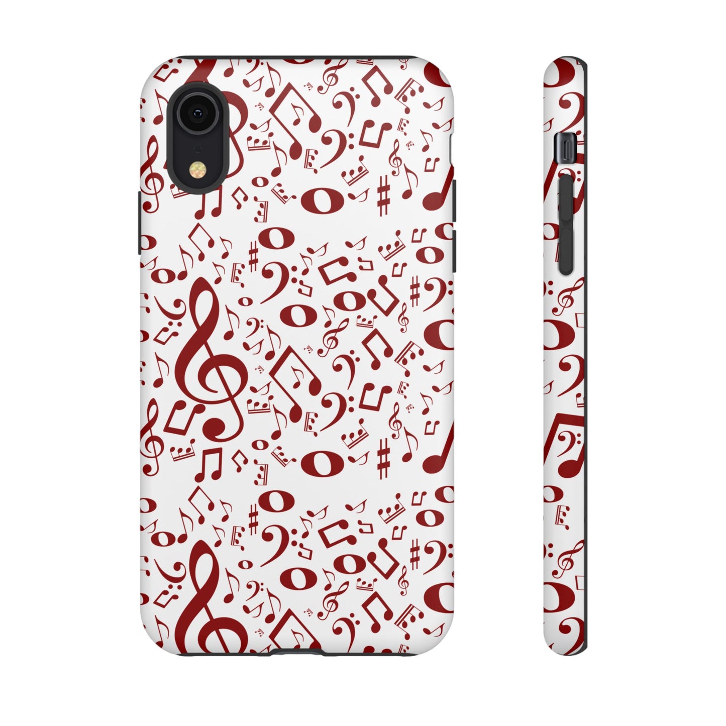 Musical Note Phone Case, Tough iPhone Cover, Gift for Musicians, Customizable, Music Lover's Accessory, Durable Phone Protection