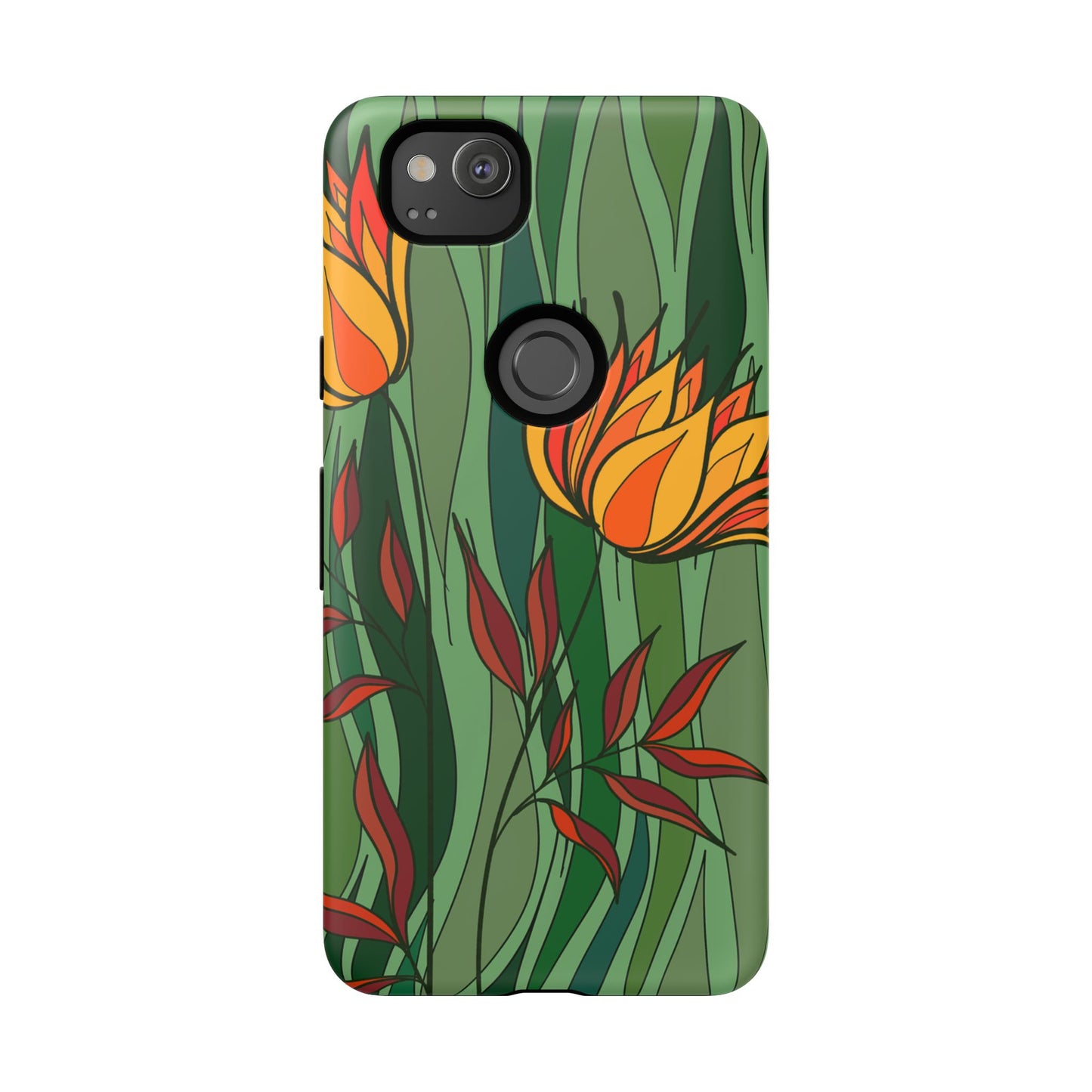 Vibrant Floral Phone Case, Nature-Inspired Tough Case, Eco-Friendly Cover, Unique Gift for Nature Lovers, Spring Decor