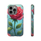 Floral Phone Case, Tough Cases with Elegant Rose Design, Stylish iPhone Cover, Rose Flower Gift for Nature Lovers, Unique Mobile Accessories