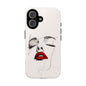 Stylish Phone Case with Artistic Lip Design, Femme Tech Accessory, Trendy Device Cover, Gift for Her, Unique Phone Accessories