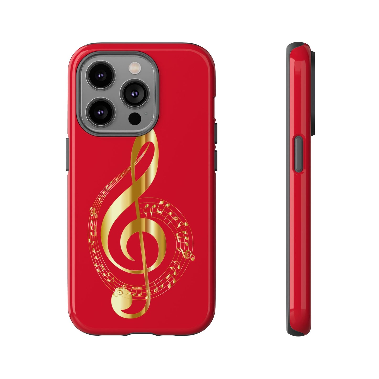 Tough Cases - Red Musical Note