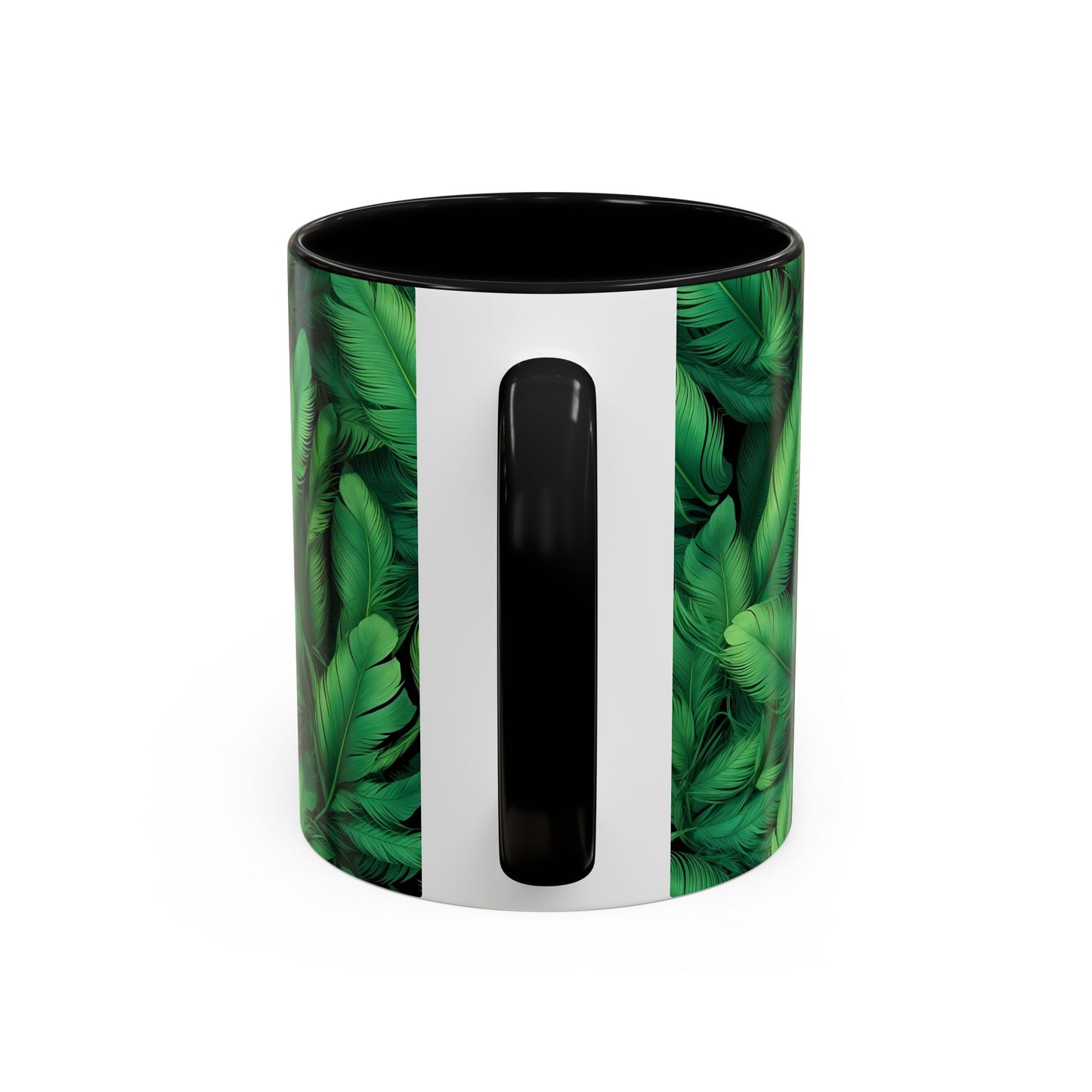 Tropical Leaf Coffee Mug - Green Botanical Drinkware, Ideal Gift for Nature Lovers, Home Decor, Tropical Theme, Eco-Friendly Beverage