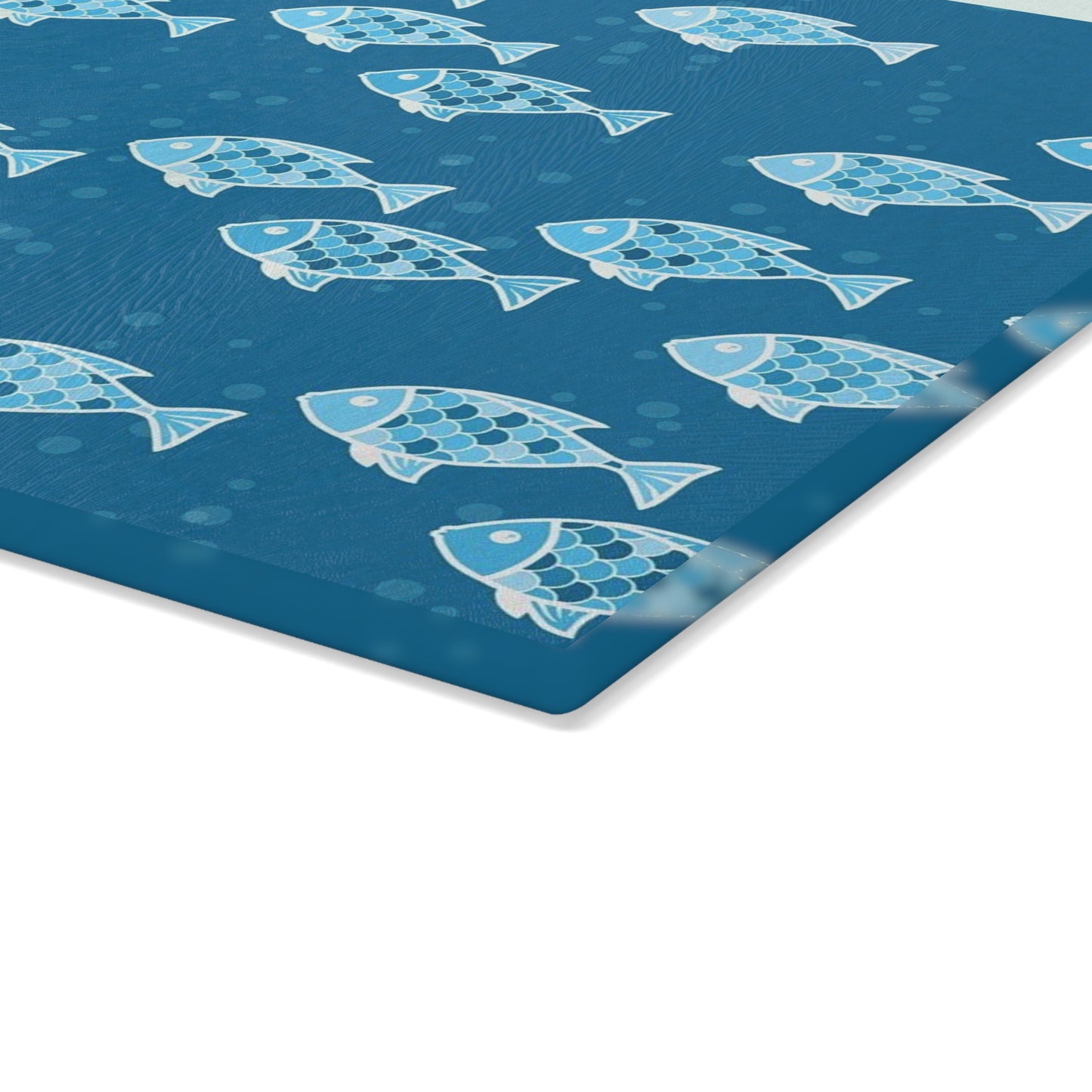 Underwater Fish Glass Cutting Board, Unique Kitchen Decor, Gifts for Chefs, Beach House Accessory, Summer Party Essentials