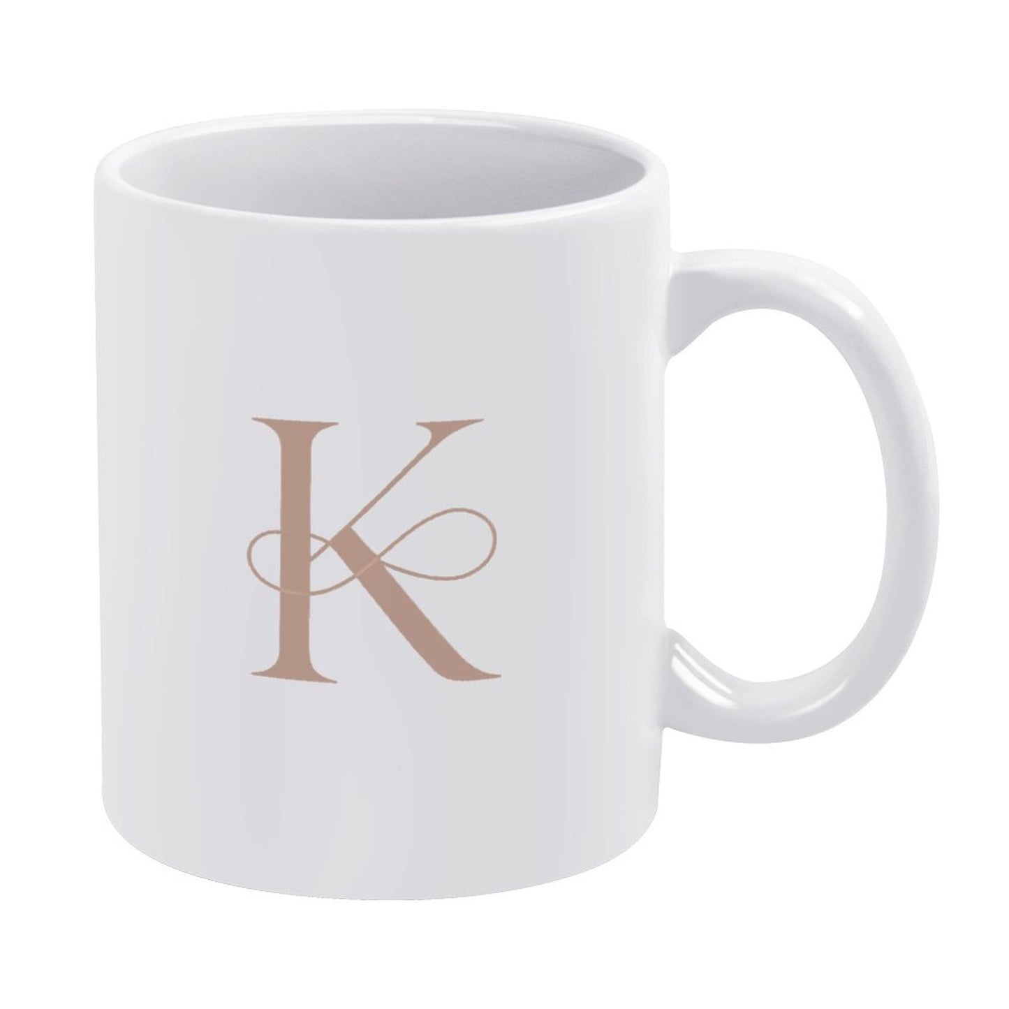 14oz White Ceramic Mug with Handle