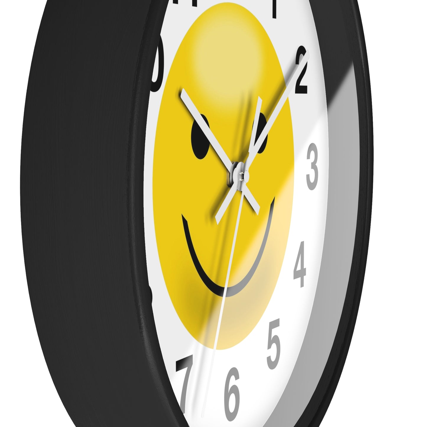 Cheerful Smiley Wall Clock, Positive Vibe Home Decor, Gift for Kids Rooms, Office Decor, Fun Timekeeper