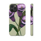 Floral Phone Case - Tough Cases, Purple Flower Design, Cell Phone Accessories, Gift for Her, Nature Lover Essentials
