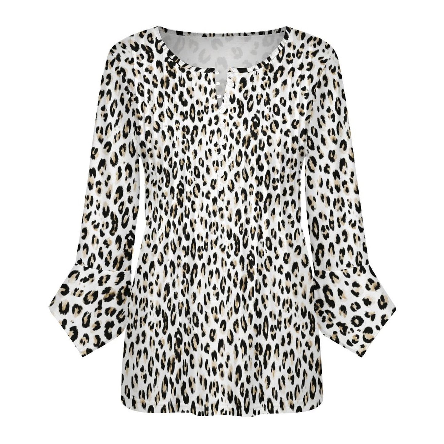 V-neck Women Top with Quarter Sleeve