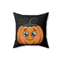Cute Pumpkin Throw Pillow for Fall Decor, Halloween Decorative Pillow, Cozy Couch Cushion, Autumn Home Accessory, Thanksgiving Gift