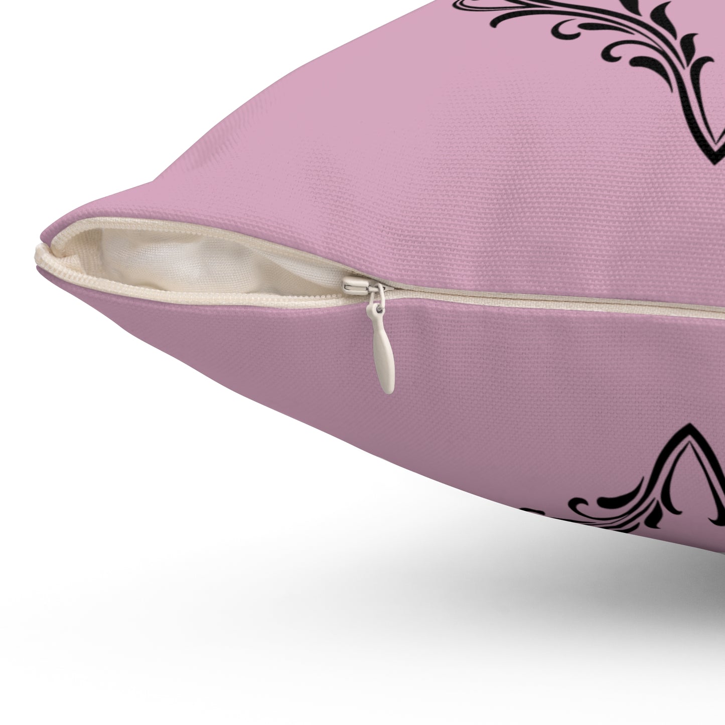 Elegant Pink Decorative Pillow with Ornate Design, Home Decor, Gift Idea, Cozy Living Room, Stylish Couch Accessory