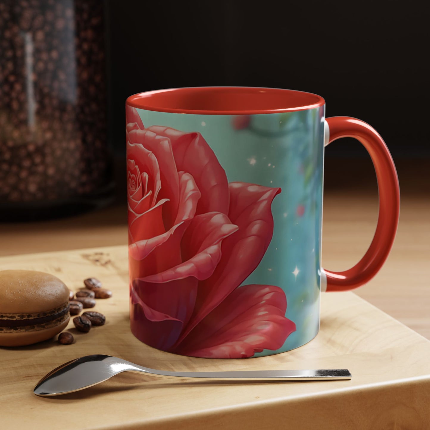 Elegant Rose Coffee Mug for Floral Lovers, Perfect Gift for Mother’s Day, Birthday, Home Decor, Garden Enthusiasts, Art Collectors