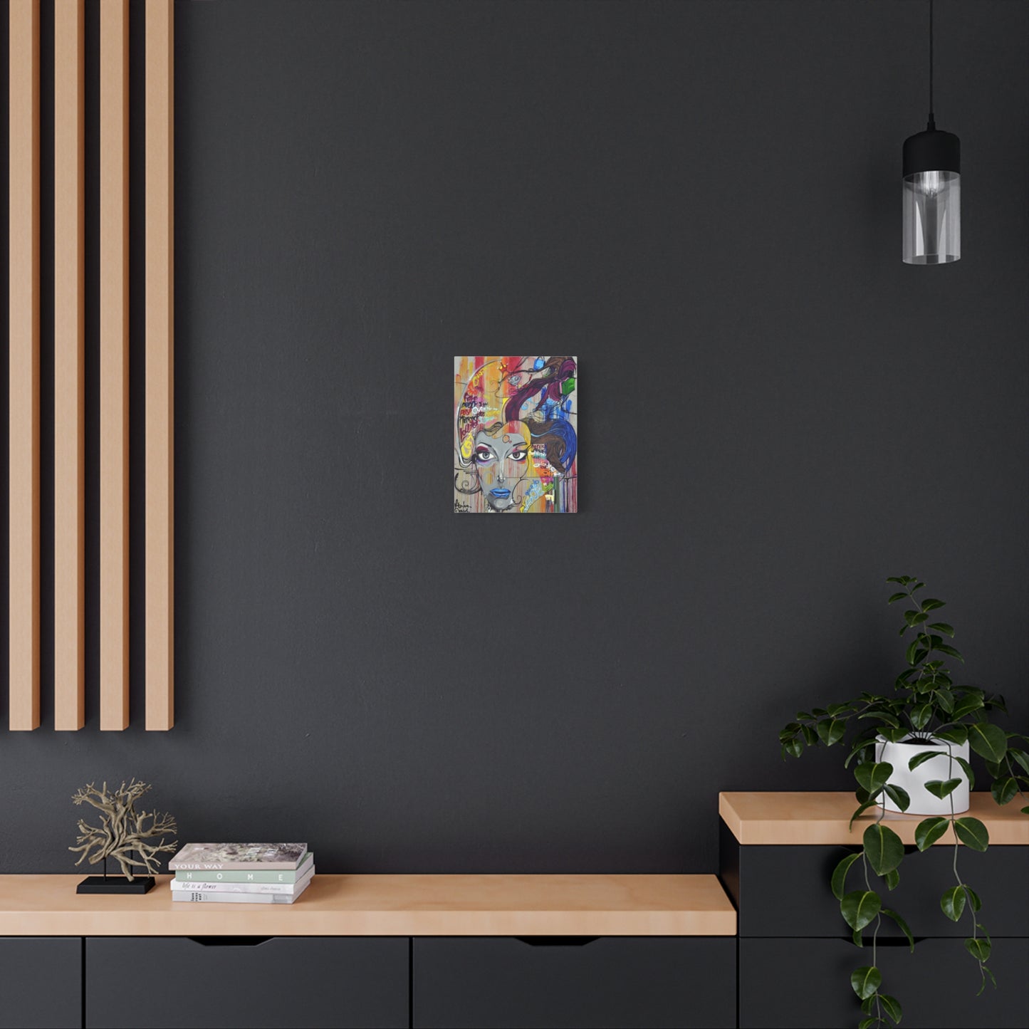 Colorful Graffiti Portrait Canvas
