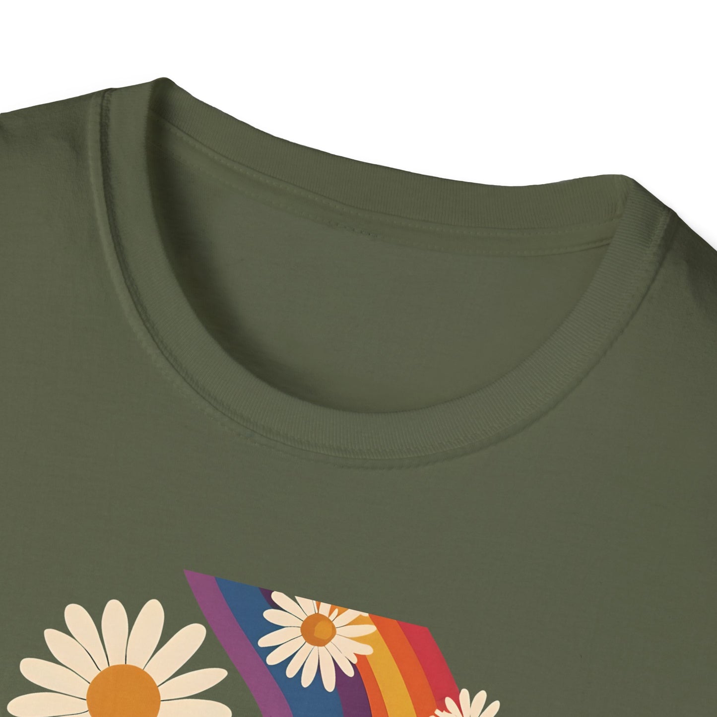 Good Vibes Unisex Softstyle T-Shirt, Retro Sunshine Tee, Positive Energy Shirt, Festival Apparel, Gift for Friends