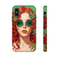 Vibrant Phone Case with Retro Greenery Design, Trendy Case for Casual Look, Gift for Her, Summer Vibes, Unique Phone Accessory