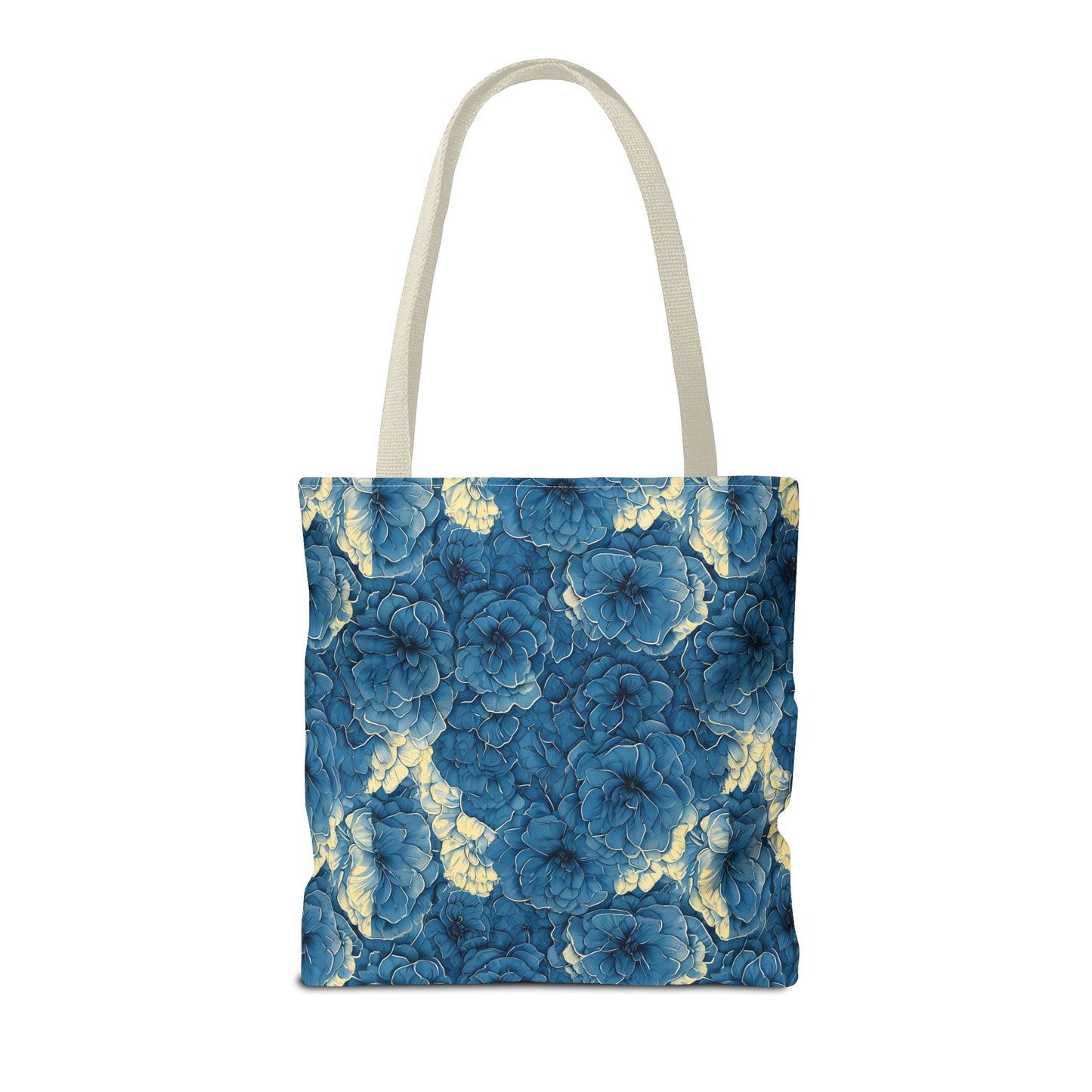 Floral Blue Peony Tote