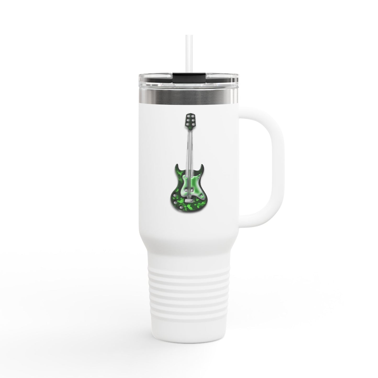 Rockin' Insulated Travel Mug, 40oz - Perfect for Concerts, Road Trips, Gifts for Musicians, Guitar Lovers, Eco-Friendly Coffee Cups