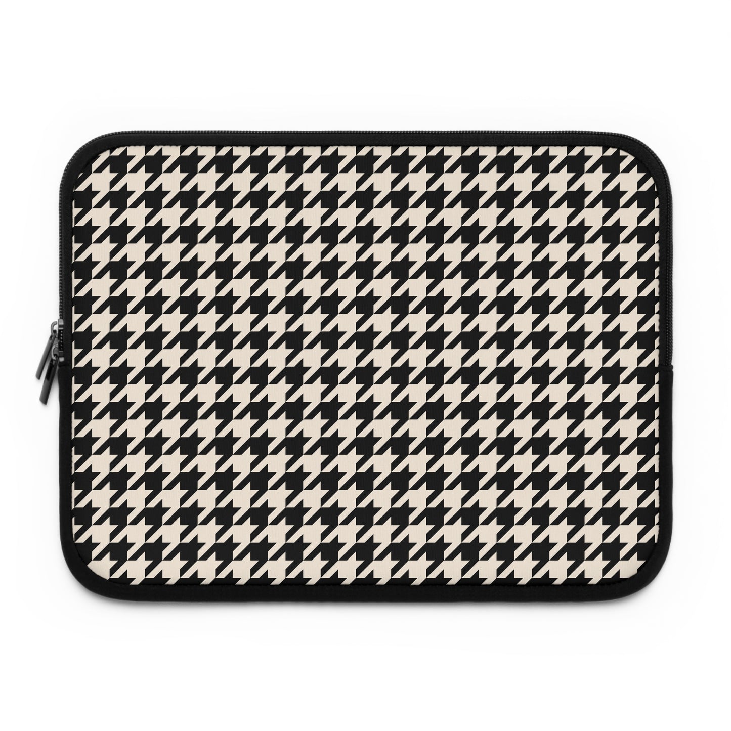 Chic Houndstooth Laptop Sleeve, Modern Tech Case, Stylish Computer Cover, Perfect Gift for Students and Professionals, Trendy Accessories