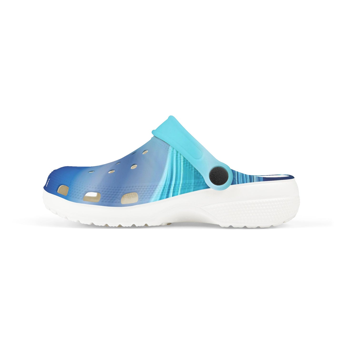 Kids Blue Ombre EVA Foam Clogs – Lightweight Water & Pool Shoes