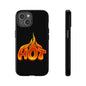 Stylish Phone Case, Hot Flames Design, Gift for Teens, Trendy Accessory, Protective Cover, Unique Phone Case