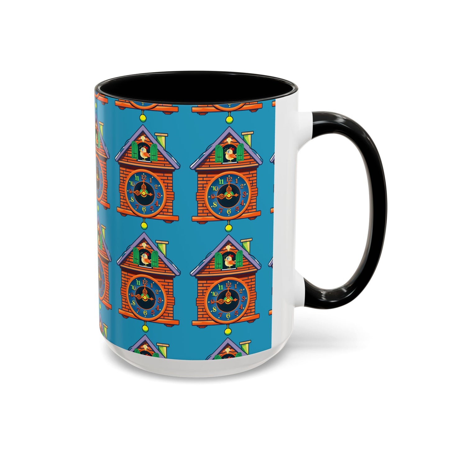 Whimsical Clock House Coffee Mug Unique Gift for Home Decor