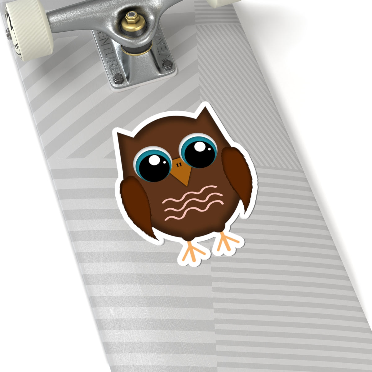 Cute Brown Owl Kiss-Cut Stickers, Fun Laptop Decals, Perfect for School Supplies, DIY Projects, Animal Lovers' Gifts