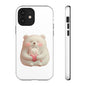 Cute Bear Phone Case, Tough Cases, Animal Lover Gift, Kids Accessories, Mother’s Day, Heartwarming Design