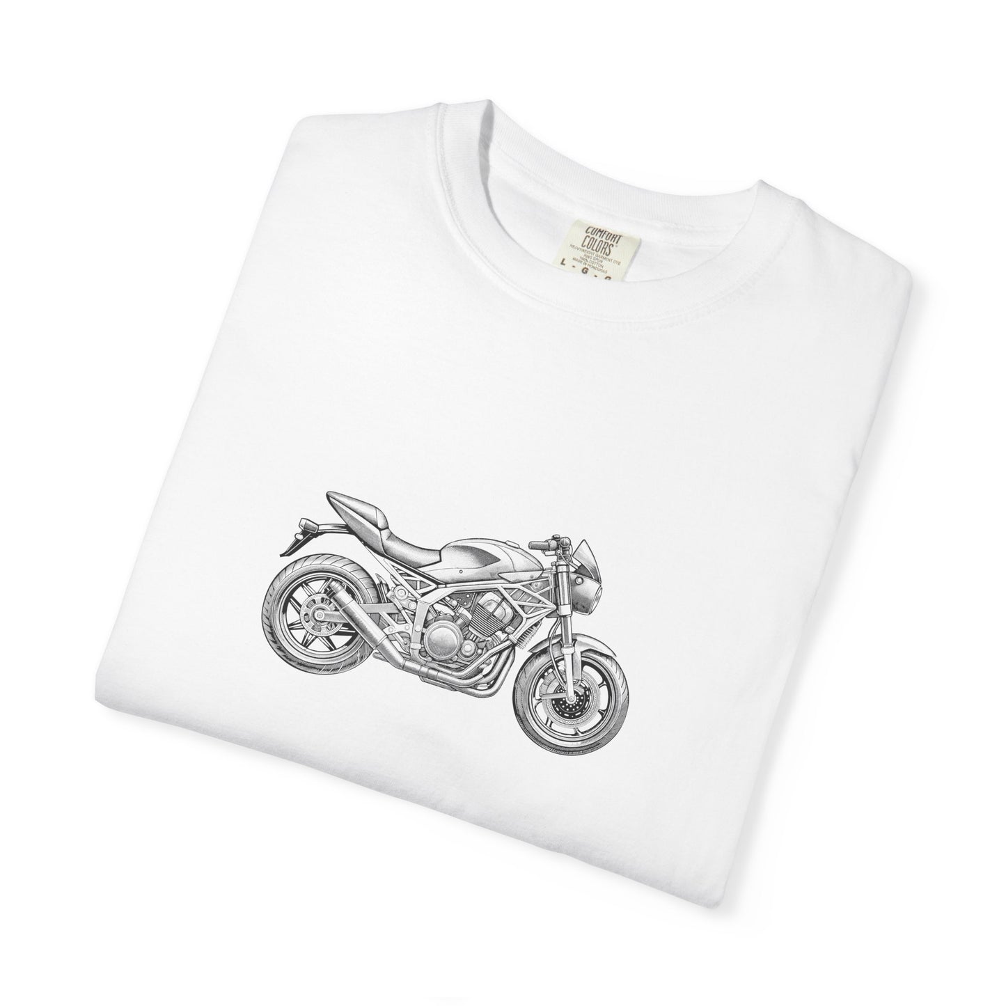 Motorcycle Vibes Unisex Garment-Dyed T-Shirt, Biker Tee for Motorcycle Enthusiasts, Gift for Riders, Casual Wear, Adventure Apparel