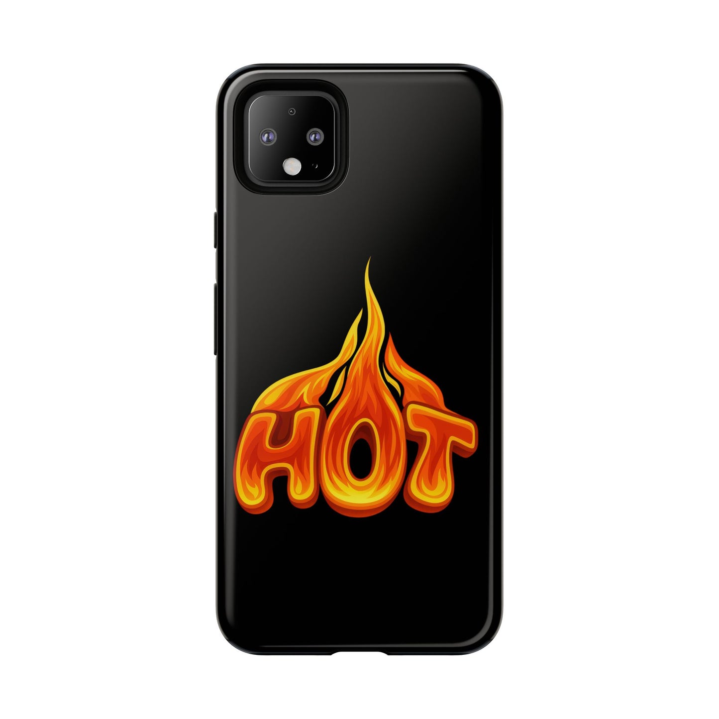 Stylish Phone Case, Hot Flames Design, Gift for Teens, Trendy Accessory, Protective Cover, Unique Phone Case