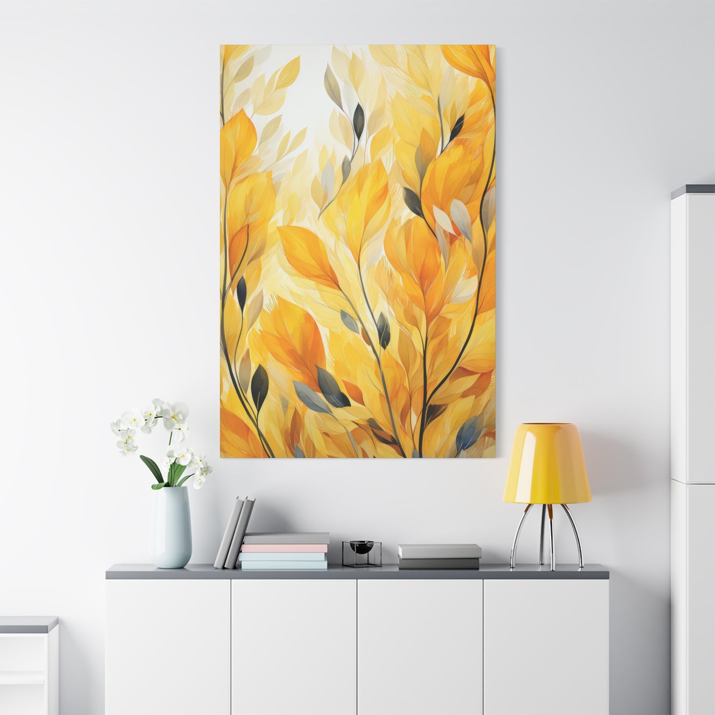 Gorgeous Yellow Matte Canvas Art Print, Stretched, 1.25"