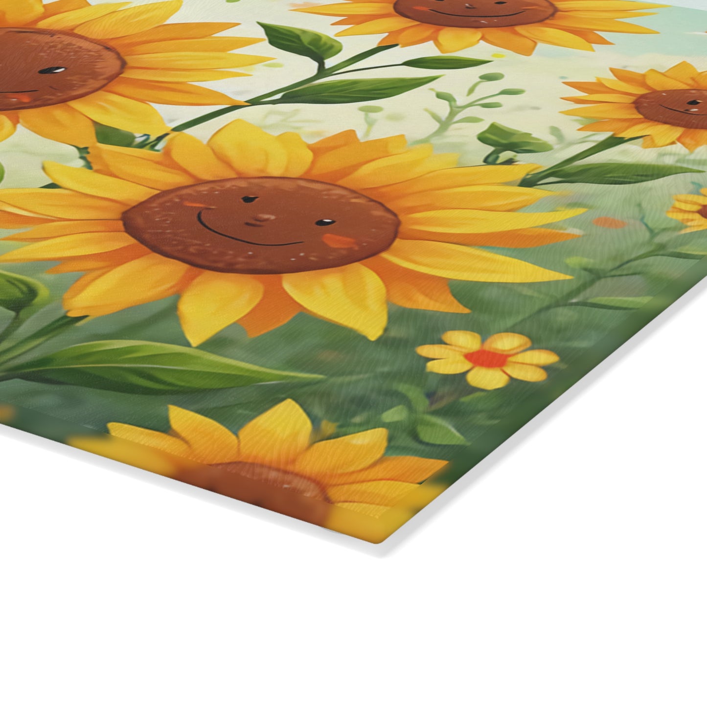 Happy Sunflowers Glass Cutting Board, Floral Kitchen Decor, Unique Gift for Home Chefs, Brighten Your Culinary Space, Summer Vibes, [...]