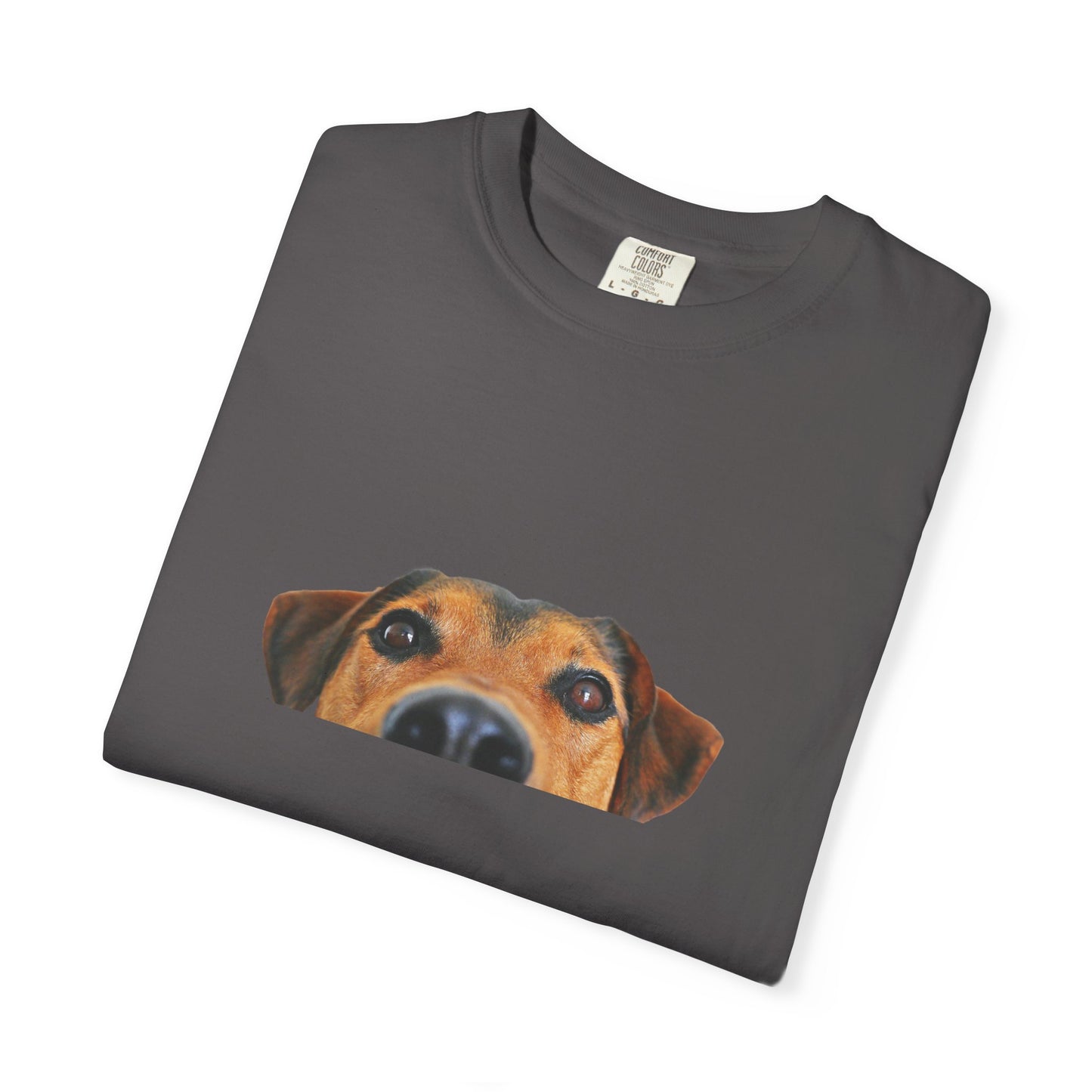 Cute Dog Face Unisex Garment-Dyed T-shirt, Pet Lover Tee, Animal Community Shirt, Birthday Gift, Casual Wear, Dog Lover's Merch