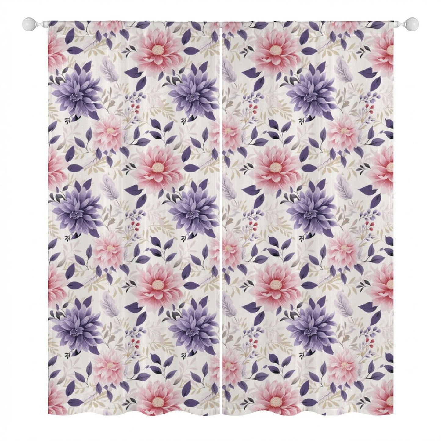 Sheer Curtain Flowers