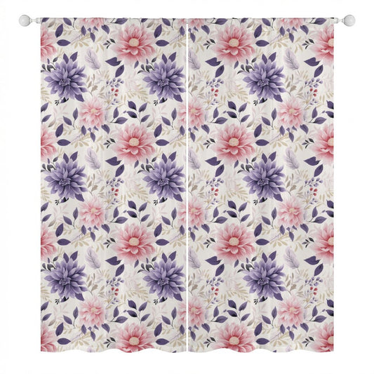 Sheer Curtain Flowers