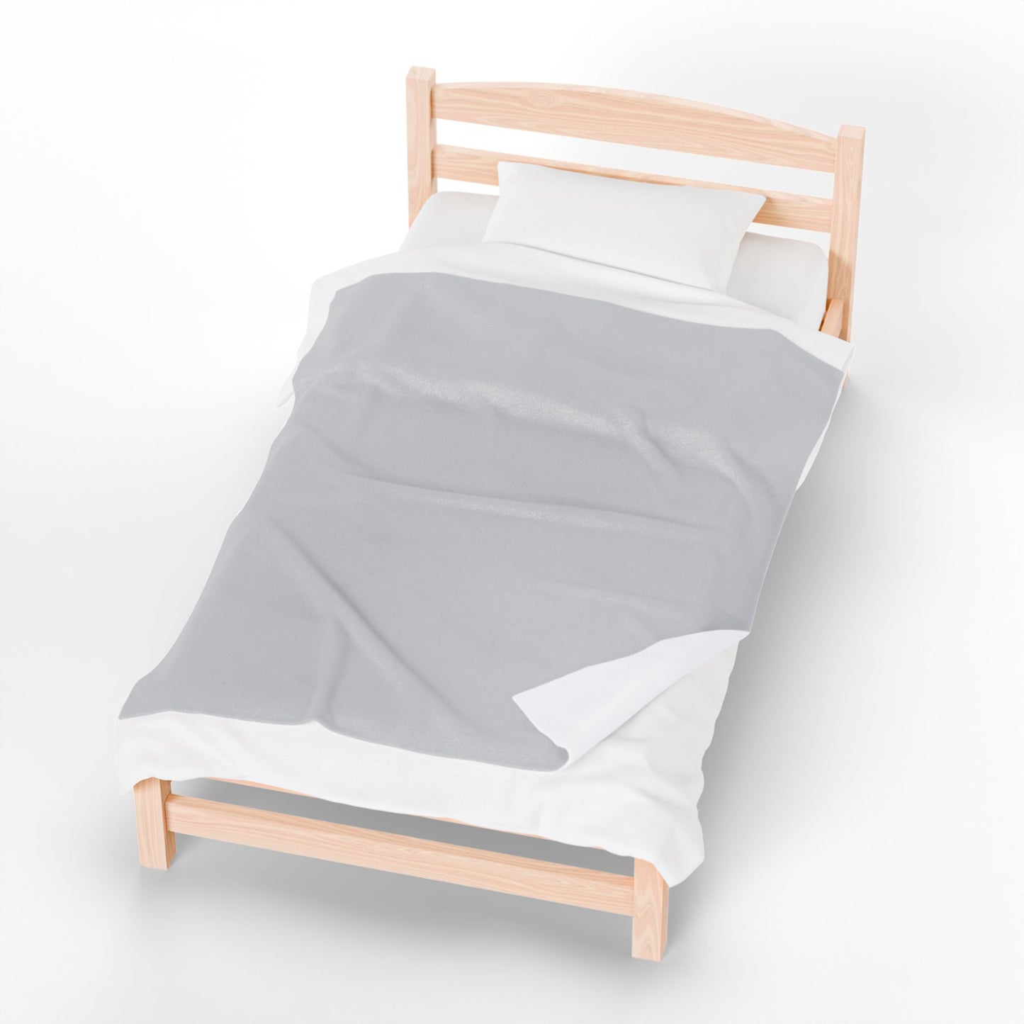 Cozy Monogram Velveteen Plush Blanket -Letter A