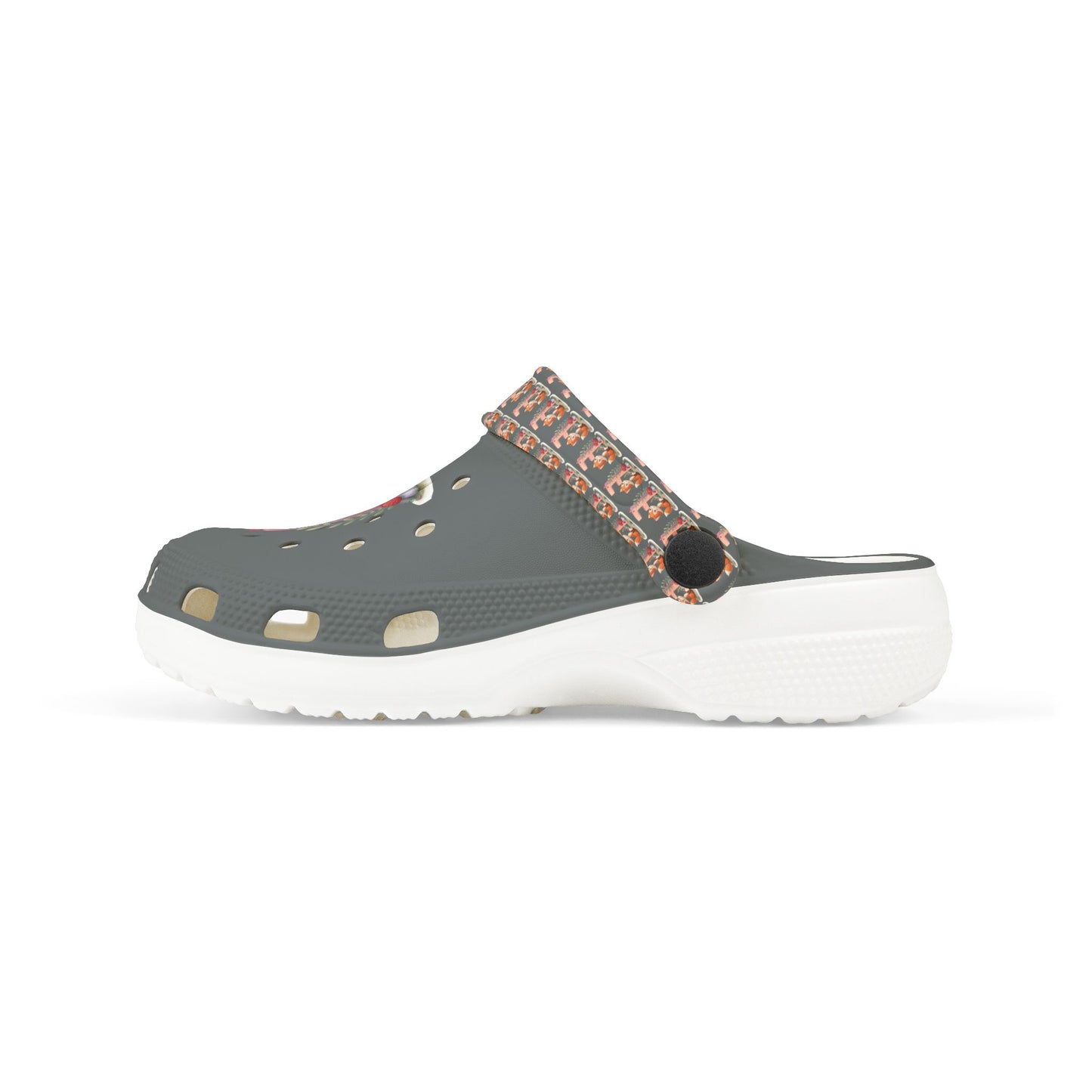Kid's EVA Foam Clogs with Cute Fox Design - Letter F