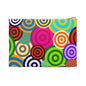 Colorful Circle Accessory Pouch, Fun Travel Organizer, Makeup Bag, Pencil Case, Gift for Her, Quirky Design