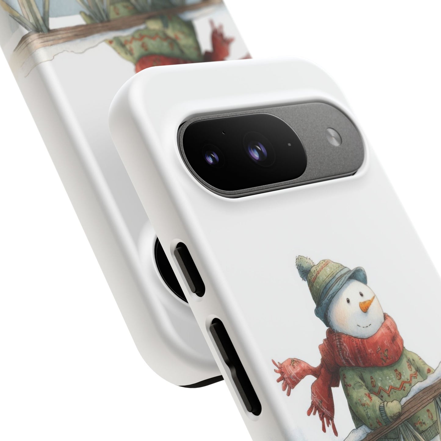 Snowman Phone Case – Winter Holiday Gift, Cute Snowman Design, Winter Accessories, Protective Phone Case, Unique Christmas Present