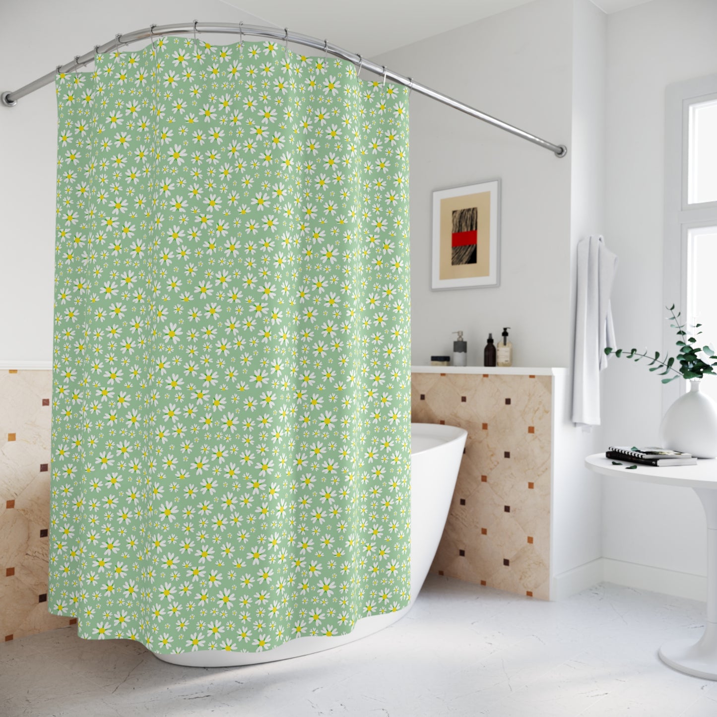 Floral Shower Curtain - Brighten Your Bathroom Decor, Perfect for Spring, Nature Lovers, and Home Makeovers, Gift for Housewarming